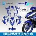 Sniper 155 Flairings Set Original With Decals Set World GP 60th Design Full Body Cover Garnish 12PCS Full Body Kit. 
