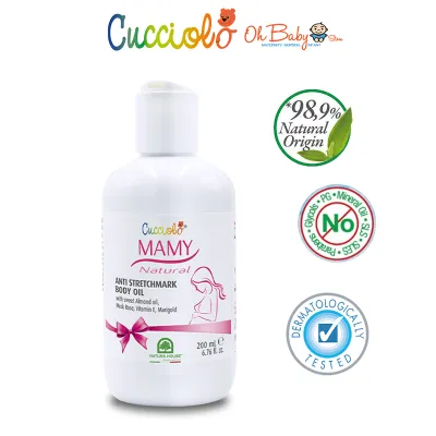 Cucciolo Mammy Anti Stretchmark Oil 200ml | Oh Baby Store