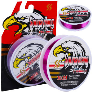 Senar Pancing Nilon 100M Senar Pancing Fluorokarbon Transparan Senar Pancing Ikan Karper