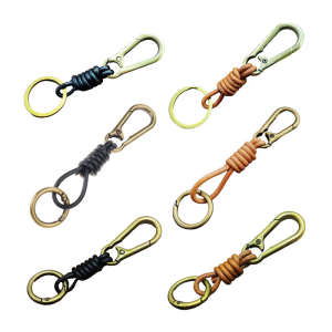 Leather Key Rings Fashionable Key Holder Car Key Pendant Alloy Texture Suitable for Car Keys Bag and Everyday Use