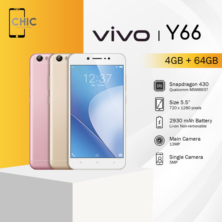 HP VIVO Y66 4+64GB Smartphones FULLSET SECOND HAND LIKE A NEW CHIC ...