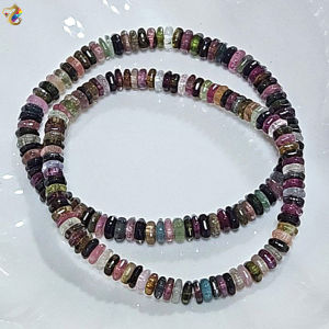 Collection Grade Faceted Colorful Duo Bao Abacus Rondelle Bracelet