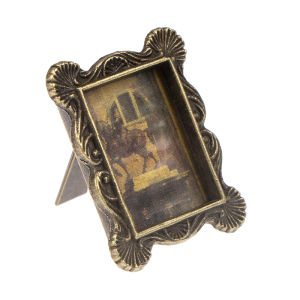YAFEN 1Pc 1:12 Dollhouse Miniature Retro Picture Frame Photo Doll House Accessory Toy