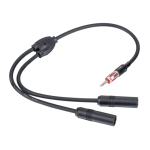 19in Y Adapter Connector Vehicle Accessory Auto Radio Stereo Extension Cable Car Radio Splitter Adapter