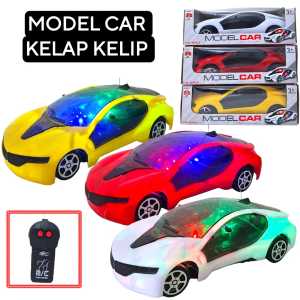 Model car kelap kelip RC Mainan mobil lampu remote kontrol mini car RC