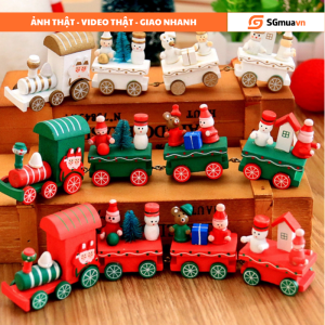 Đoàn tàu xe lửa gỗ trang trí tiệc xinh xắn sang trọng