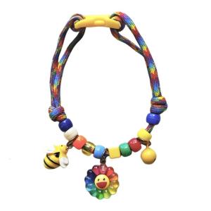 Fashionable Knitted Design Dog Cats Collar Soft Adjustable Suitable for Indoor Outdoor Wear