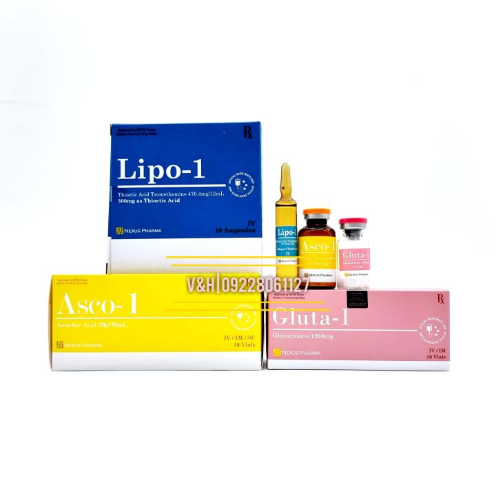 DRIP: SNOW WHITE KOREAN GLUTA DRIP COMPLETE SET by VNH