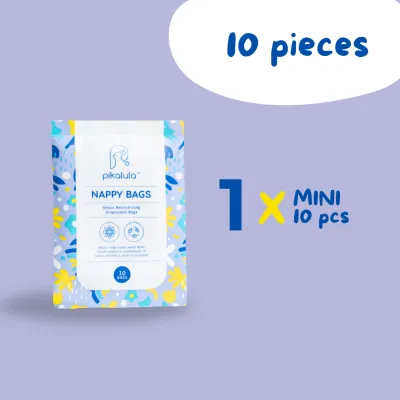 Pikalula Scented Nappy Bags Bundle Odour Neutralising | Disposable Diaper Bag Biodegradable Scented Garbage Rubbish Trash Plastic Fragrant for Baby Diaper Easy to Use