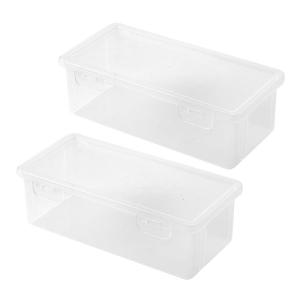 2/3pcs sức chứa lớn cứng bút chì trường hợp Stackable khả năng chịu nước rõ ràng Hộp bút Bút Đánh Dấu nghệ thuật tổ chức màu bút chì trường hợp