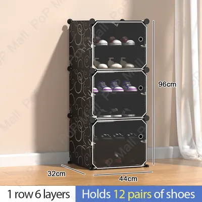 THE Shoe Cabinet Plastic Stackable Multifunctional Shoe Storage Cabinet Home Shoe Box Shoe Rack Cabinet