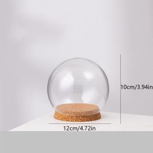 RBRY Glass Flower Dustproof Cover Transparent Clear Flower Display Cover  Home Decor Fresh Flowers Glass Cover