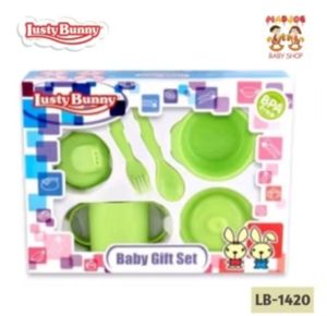 Lusty bunny feeding set kecil LB-1420 tersedia warna hijau  tosca  pink