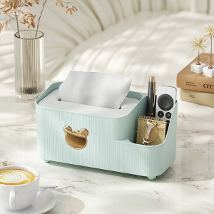 Nordic Style Tissue Holder Box Desktop Dispenser Storage Organizer Box Large Size Remote Control Rack Make Up Storage Box