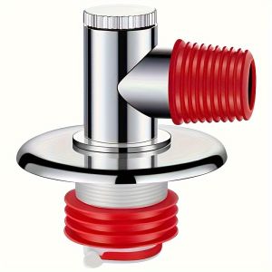 1-Pack Plastic Washing Machine Drain Hose Adapter with Anti-Backflow Sealing Gasket for Bathroom and Toilet - Durable Refit Washing Machine Drain Hose Connector