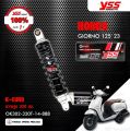 YSS โช๊คแก๊ส K-EURO อัพเกรด Honda Giorno125 ปี 2023【 OK302-320T-14-958 】สปริงสีแดง/ดำ กระบอกสีดำ [ โช๊ค YSS แท้ ประกันโรงงาน 1 ปี ]. 