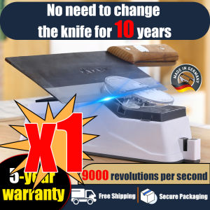 🔥No need to change the knife for 10 years Electric Knife Sharpener Automatic knife sharpener 9000 revolutions per second pengasah pisau Free 3 replacement grinding wheels Pisau Pengasah Gunting 4 In 1 knife sharpener 磨刀器