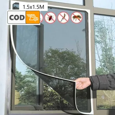 Jaring Nyamuk Jendela Ventilasi Kasa Polyester Anti Nyamuk Sirkulasi Udara Aman Tanpa Zat Kimia