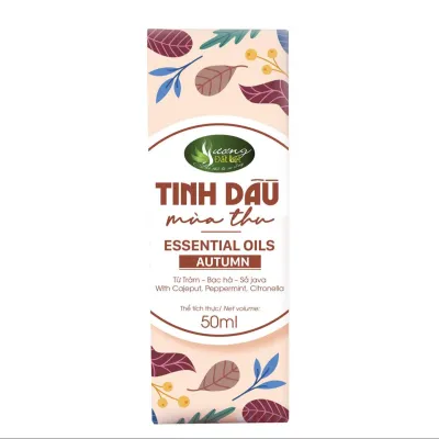 Tinh Dầu Tự Nhiên Mùa Thu (Sả Java Tràm Bạc Hà) Hương Đất Việt- Khử Mùi Xông Phòng Thư Giãn Hỗ Trợ Xua Muỗi Ngăn Côn Trùng