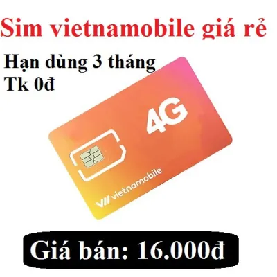 [HCM]Sim Vietnamobile Tk 0Đ Hạn Dùng 3 Tháng