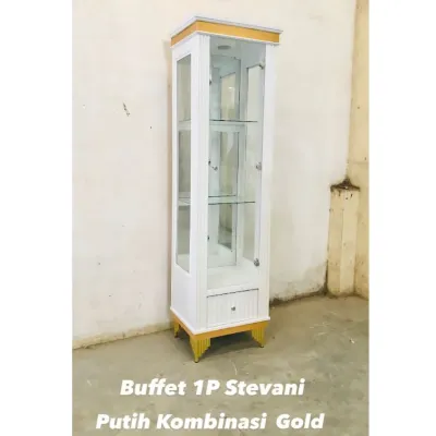 Bufet Pajangan / Lemari Pajangan 1 Pintu Stevani