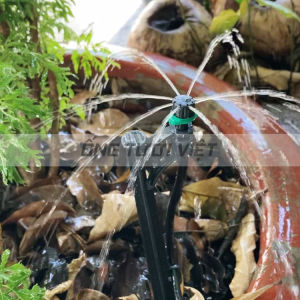 (Combo 10 cái) Đầu tưới 8 tia ren vặn điều chỉnh | Béc sử dụng cho hệ thống tưới tại gốc