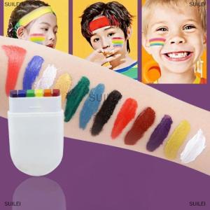 [COD] SUILEI 2PCs Rainbow Crayon Paint Rainbow Birthday Party Colourful Theme Party Accessories Arty Family Costume Gift Pocket Size