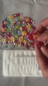 Flexible Silicone Molds Teardrop Shaped Accessories Epoxy Resin Mold Ornament Pendant Mould Making Tool