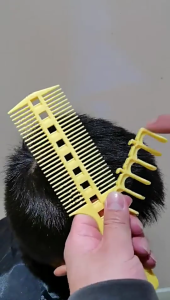 Precision Haircutting Tool with 7 Length Settings and Scissor Portable to Cut Hair