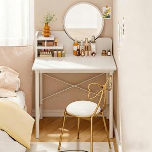 Dressing Table With LED Mirror Meja Solek With Drawer Comestic Table Bedroom Makeup Girl Gift Vanity Desk