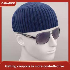 【CANAMEK】 Đường phố rắn màu dệt kim cap brimless ấm cổ điển Dome hat đàn hồi ngoài trời dưa Beanie cap