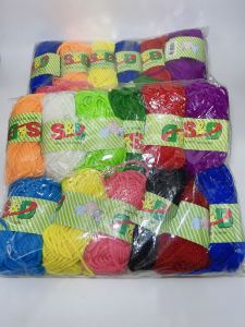 SD Hand Knitting Yarn 12pcs per pack （ass colour)