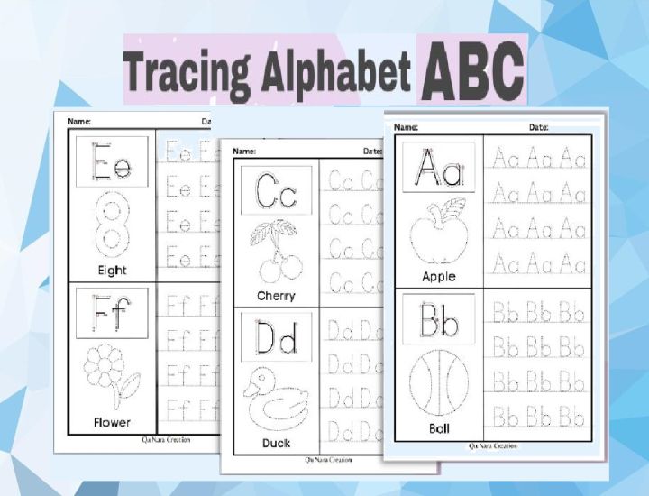 Tracing Alphabet ABC Book 3 Practice Writing Children Learning ...