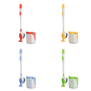 Long Handle Toilet Bowl Brush Whales Toilet Cleaning Brush With Holder Deeply Cleaning Toilet Dispenser Liquid Brush