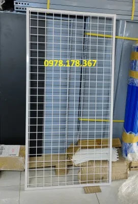 Khung lưới siêu dày - Khung lưới ô vuông treo phụ kiện quần áo - 1.2mx60