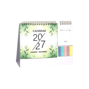 FANTAE Spiral Bound 2027 Desk Calendar Portable Thick Paper Daily Schedule Calendar Monthly Planner Creative Calendar Home Office