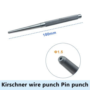 QSWTITAN Medical Bone Pin Punch Kirschner Wire Punch Stainless Steel Orthopedic Veterinary Instrument