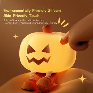 Kebidumei Animal Led Night Light Rechargeable Dimmable Silicone Table Lamp Childrens Patting Night Light for Nursery Bedroom Cute Birthday Gift
