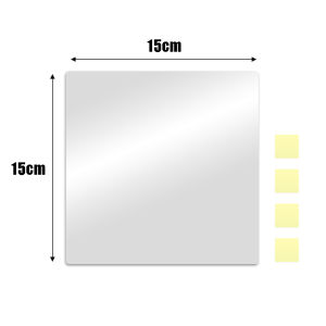 10Pcs 15x15cm 3D Acrylic Mirror Stickers Flexible Thicken DIY Art Mirrors Bathroom Living Room Decor Self-adhesive Mirror Wall Stickers