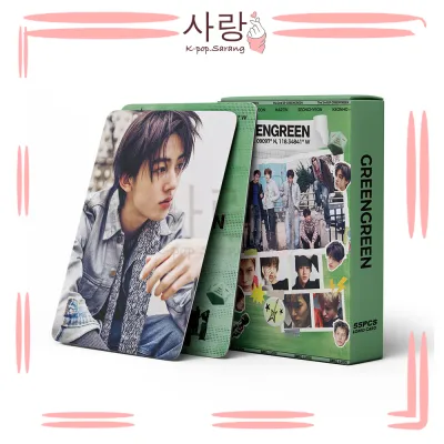 55pcs CORTIS《GREEN GREEN》Green Group LOMO Card Set Collection Kpop Ahn Keon Ho James Kim Ju-hoon Martin Seonghyeon Photocard Kad Foto