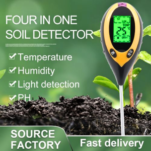 READY YIERYI Alat Pengukur PH tanah digital akurat Temperatur dan Kelembapan Soil TPH01803