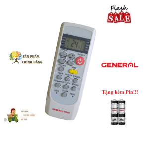 Remote Điều khiển điều hòa General 1&2 chiều Inverter- Hàng zin theo máy mới 100% Tặng kèm Pin