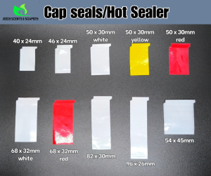 Cap Seal/Hot Sealers (Pack per 100 pcs) Different sizes