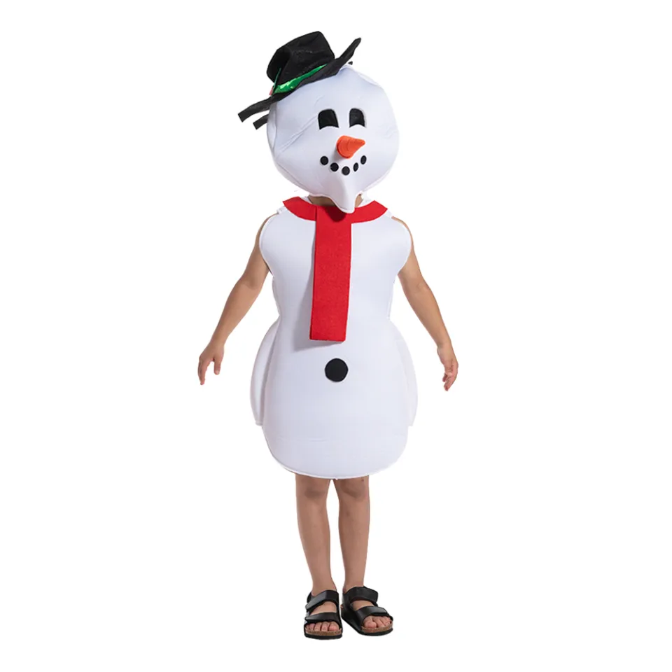 Child Snowman Costume Halloween Kid Snow Man Holiday Christmas Festive  Toddler Christmas Costume