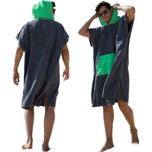 กระเป๋าปะติดสีส้มสำหรับผู้ชายและผู้หญิง   ผ้าขนหนูเปลี่ยนชุดโต้คลื่น ผ้าขนหนูชายหาดแห้งเร็ว ผ้าขนหนูไมโครไฟเบอร์