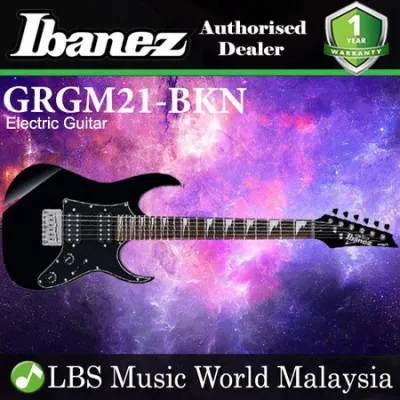 Ibanez GRGM21-BKN RG miKro Basswood Solid Body Electric Guitar Black Night (GRGM21)