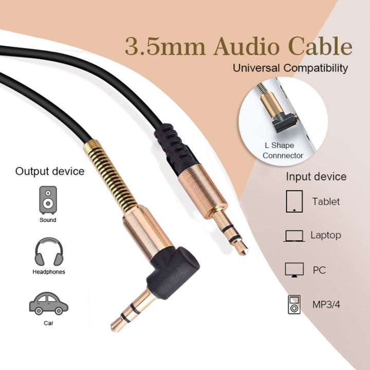 3.5mm Audio Splitter Earphone Extension Cable Headphone Mic for