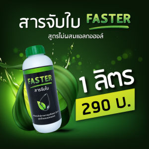 FASTER สารจับใบ สูตรเข้มข้น เสริมการดูดซึมและแพร่กระจาย (ขนาด 1 ลิตร)
