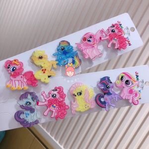 Ready Stok in Malaysia Wholesale Price Children Little Pony Acrylic Hair Clip /Hairband Mixed Row of 10