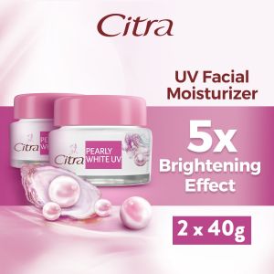 Citra Moisturizer Krim Wajah Pearly Glow UV 40gr x2